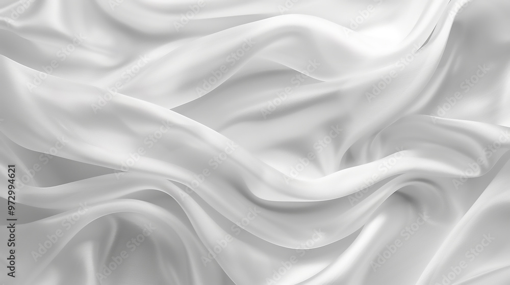 Obraz premium Smooth elegant white silk or satin luxury texture background
