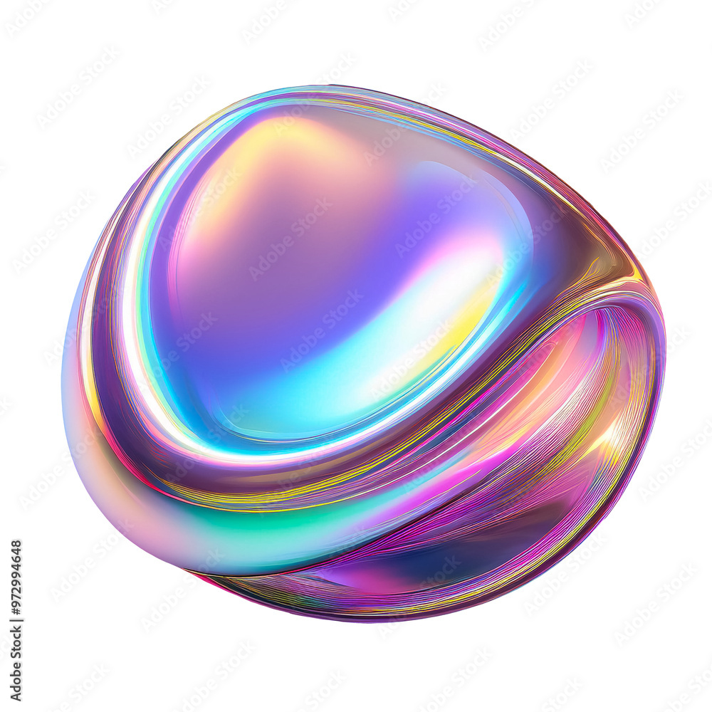 Holographic glossy shape cut out design element Holographic glossy shape cut out design element