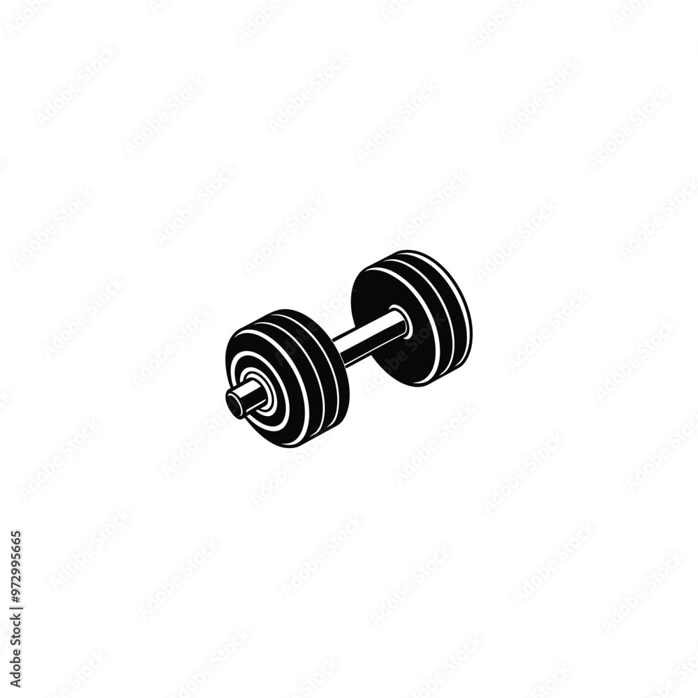 dumbbell isolated on white background dumbbell isolated on white background