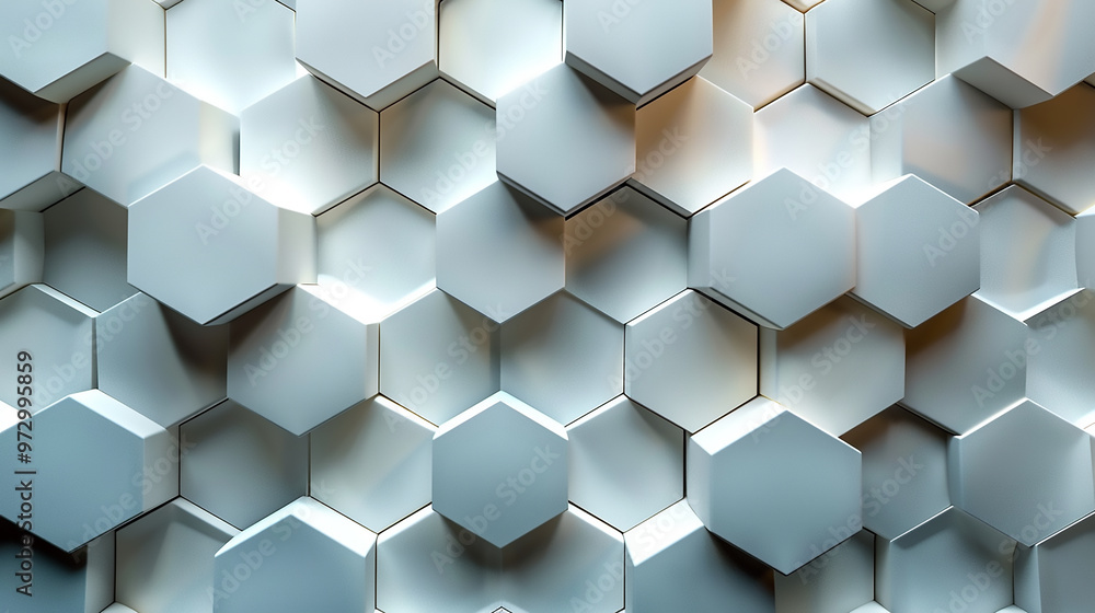 Abstract hexagonal grid pattern with overlapping and interlocking shapes, creating a dynamic and visually Abstract hexagonal grid pattern with overlapping and interlocking shapes, creating a dynamic and visually