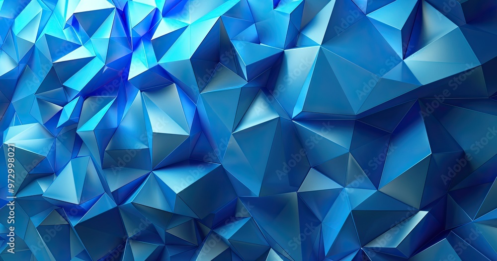 A vibrant, abstract representation of a blue, low-poly surface, showcasing geometric shapes and textures. A vibrant, abstract representation of a blue, low-poly surface, showcasing geometric shapes and textures.