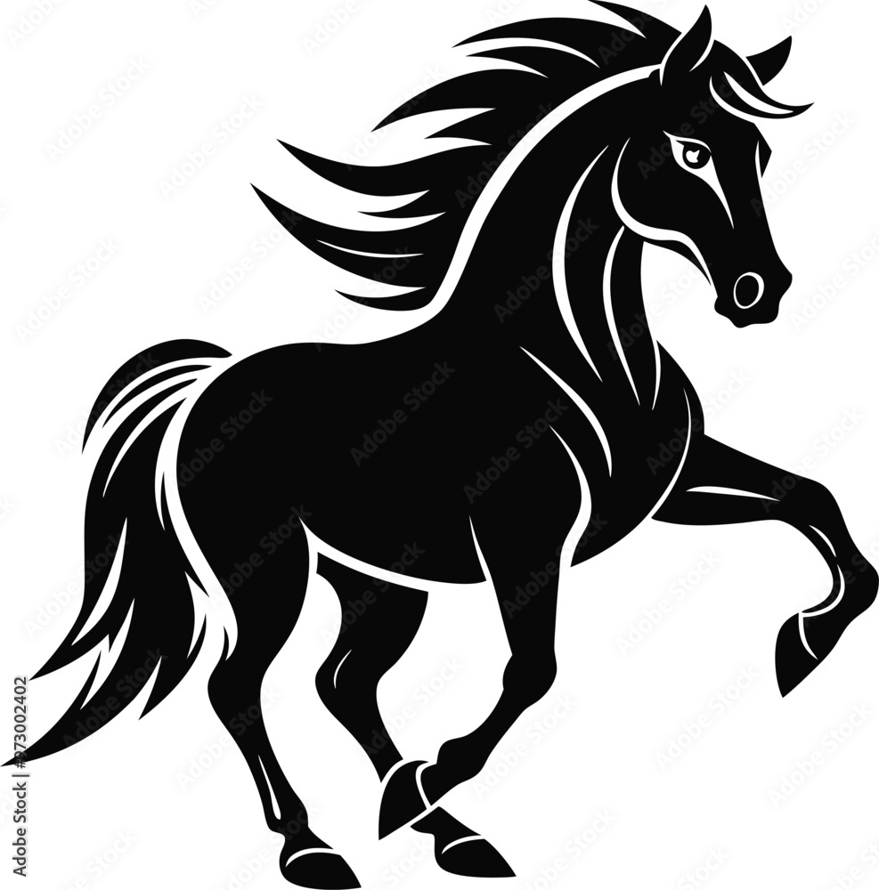 Horse silhouette vector Horse silhouette vector