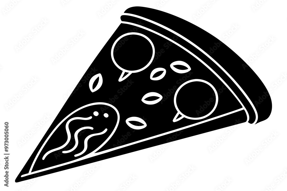 Pizza slice icon, Pizza silhouette vector, Pizzeria food sign
Pizza slice icon, Pizza silhouette vector, Pizzeria food sign
