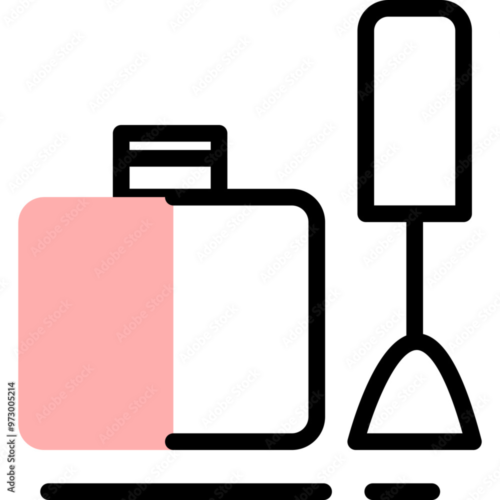 Beauty makeup cosmetic kit soft colored icon pack Beauty makeup cosmetic kit soft colored icon pack