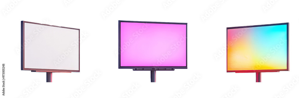 Modern digital displays showcase vibrant colors and sleek designs. Modern digital displays showcase vibrant colors and sleek designs.