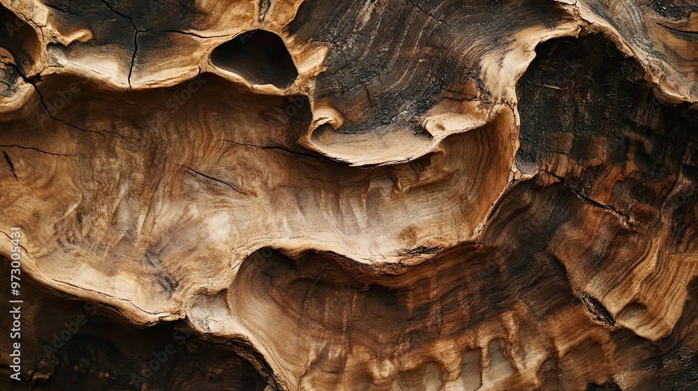 Close-up Texture of Weathered Tree Bark with Deep Grooves and Crevices Close-up Texture of Weathered Tree Bark with Deep Grooves and Crevices
