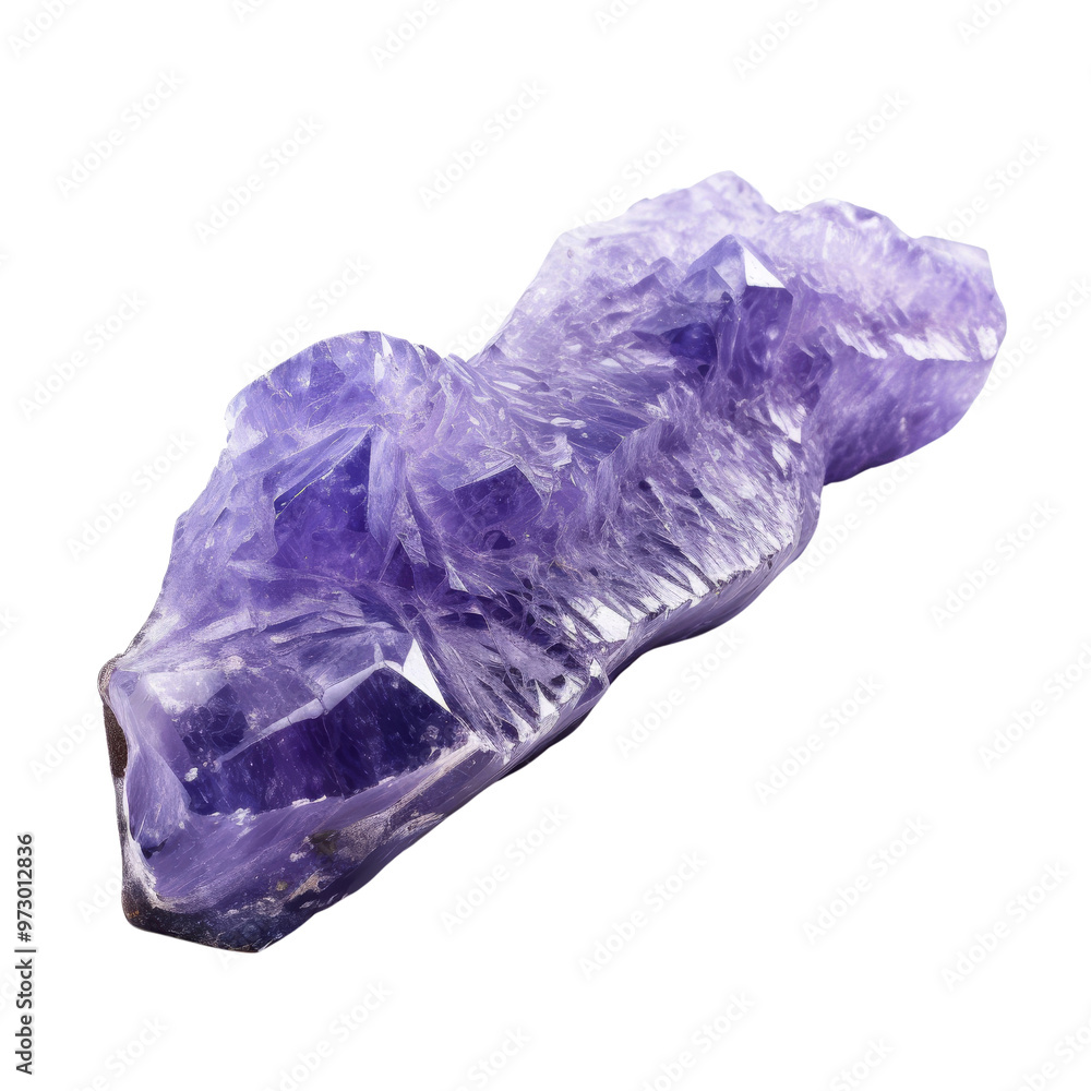 Fototapeta premium Natural Amethyst Crystal with Rich Purple Color and Unique Shape