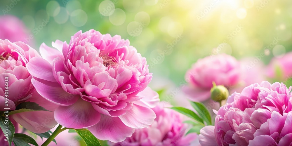 Pink Peony Petals botanical background with copy space for summer, spring or Mother's Day themes , peony, pink, petals Pink Peony Petals botanical background with copy space for summer, spring or Mother's Day themes , peony, pink, petals