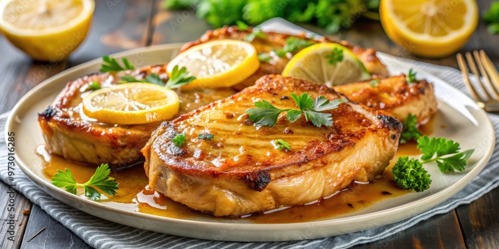 Golden-Brown Baked Pork Chops with Tangy Lemonade Glaze , pork chops, baked, golden-brown, tangy, lemonade glaze, savory Golden-Brown Baked Pork Chops with Tangy Lemonade Glaze , pork chops, baked, golden-brown, tangy, lemonade glaze, savory