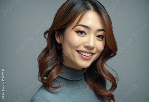 Wallpaper Mural Portrait of a Cheerful Lady in Her Sixties with a Joyful Smile Isolated on a Transparent Background Torontodigital.ca