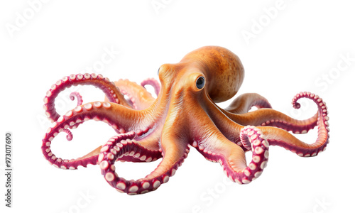 octopus isolated on transparent background 