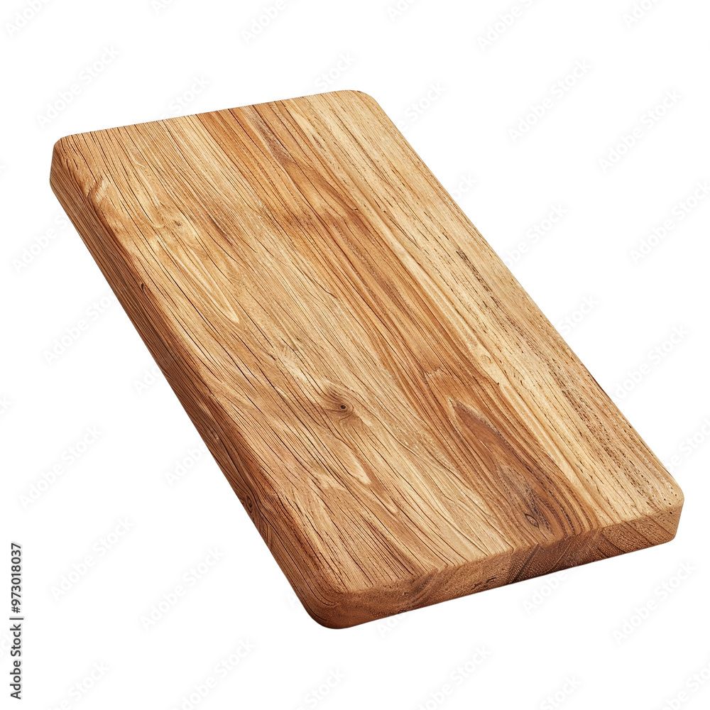 Wooden Cutting Board with Natural Grain and Smooth Finish. Wooden Cutting Board with Natural Grain and Smooth Finish.