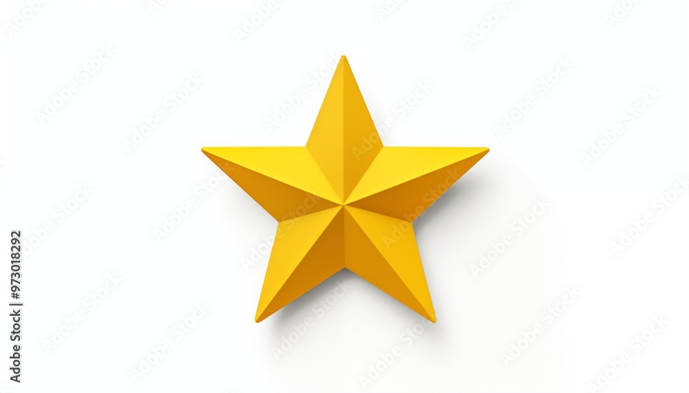 Obraz premium gold yellow star