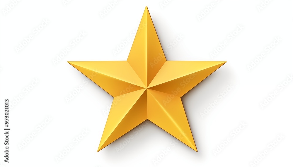 Obraz premium gold yellow star