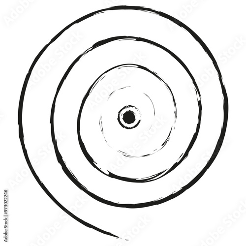 Simple black abstraction of Typhoon in china vietnam and thailand. Eye of  typhoon isolated white background. Meteorological vector concept. EPS 10