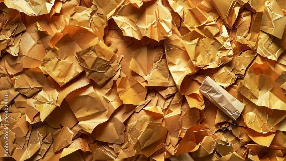 Exploring the intricate details of a seamless texture with crinkled brown paper Exploring the intricate details of a seamless texture with crinkled brown paper