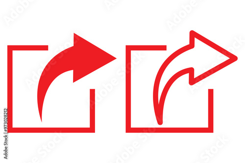 Share Link Button for Social Media Line and Silhouette Icon. Arrows Symbol Share Link for Web Site Outline Icon. Send Data Sign Linear Pictogram. Editable Stroke. Isolated Vector Illustration