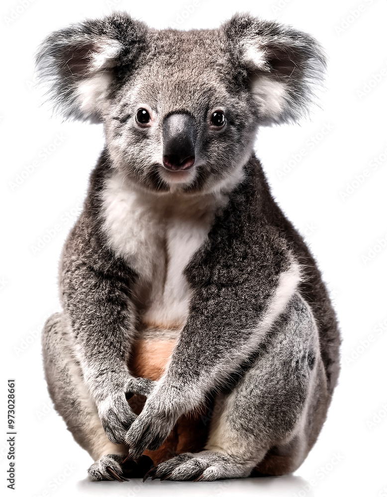 cute australia koala isolated on white background cute australia koala isolated on white background
