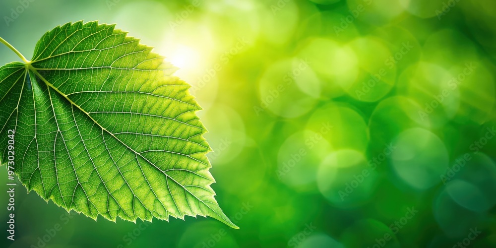 Closeup of a green leaf on a blurred greenery background with copy space , nature, green, leaf, plants, landscape Closeup of a green leaf on a blurred greenery background with copy space , nature, green, leaf, plants, landscape