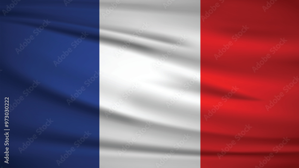 The National flag of France The National flag of France