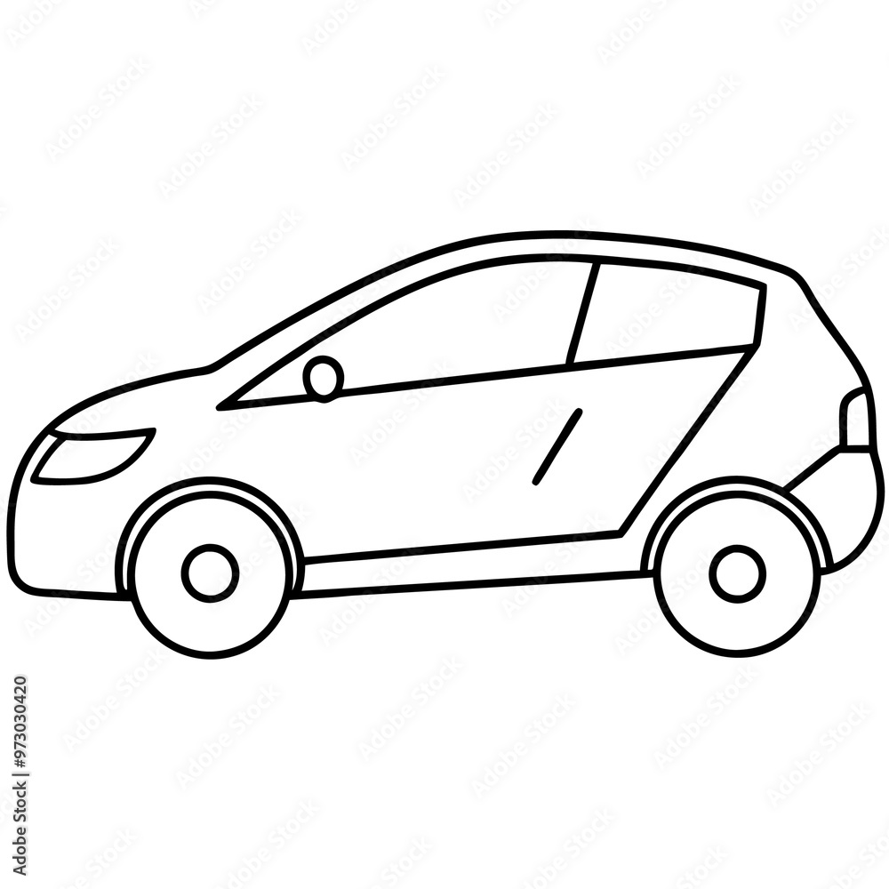 electro car outline coloring book page line art drawing electro car outline coloring book page line art drawing