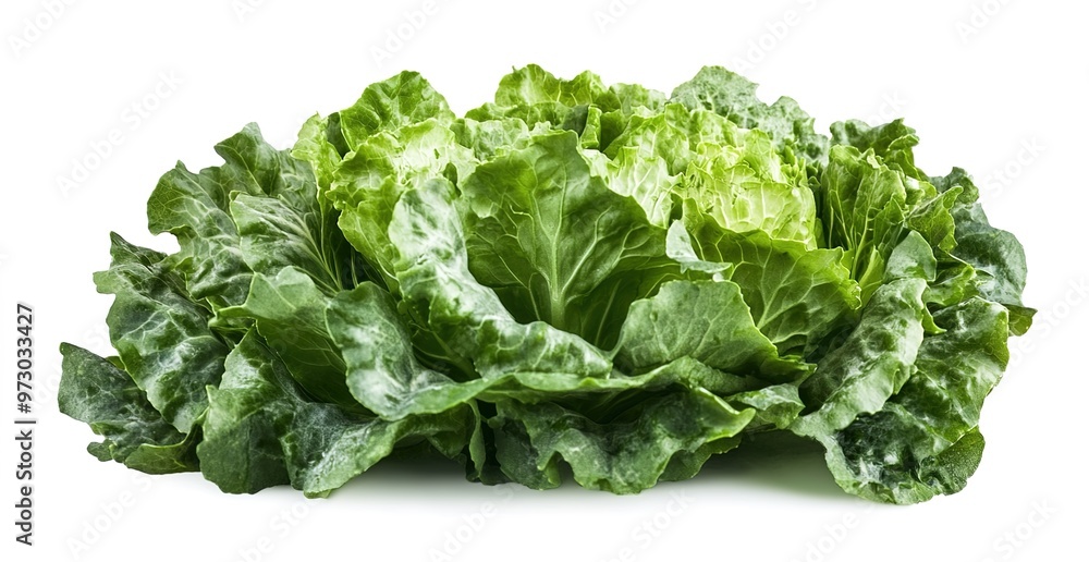 Isolated green lettuce on a white background
Isolated green lettuce on a white background
