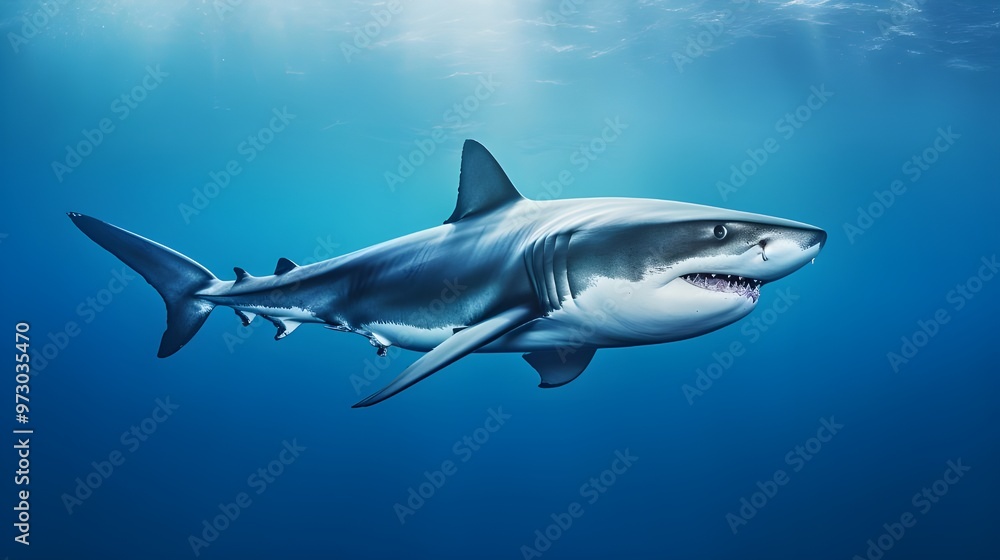 Obraz premium Shark in the sea.