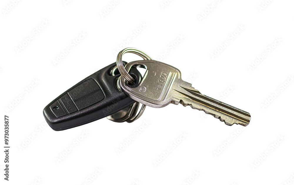 Car keys isolated on white or transparent background Car keys isolated on white or transparent background