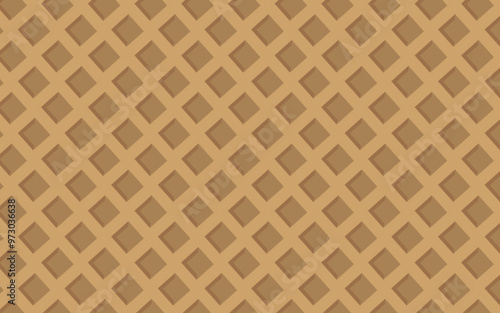 Crisp chocolate waffles summer pattern seamless texture