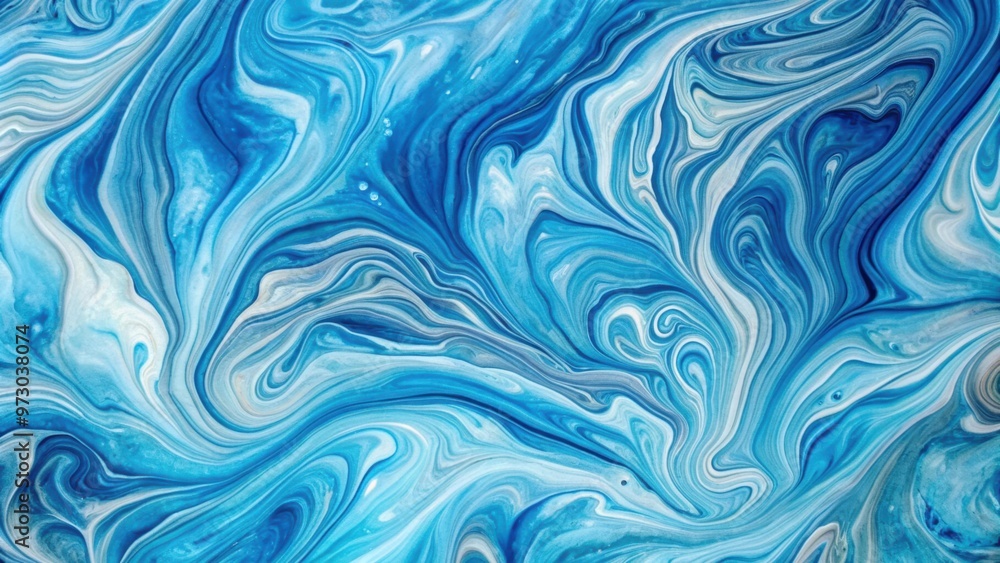 Marbled blue abstract background with liquid marble pattern and acrylic texture Marbled blue abstract background with liquid marble pattern and acrylic texture