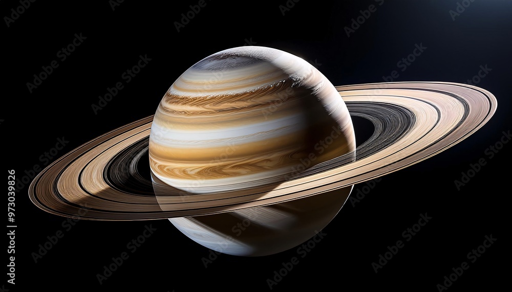 Stunning high-resolution image of saturn with its iconic rings Stunning high-resolution image of saturn with its iconic rings