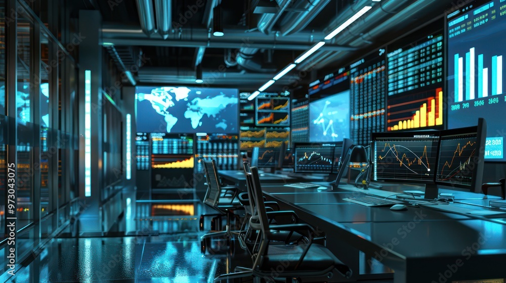 Trading Room Interior