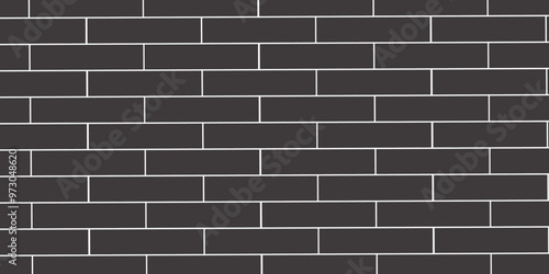 Dark black brick wall background. architecture construction stone block brick wallpaper, white or dark gray pattern grainy concrete wall stone texture background.