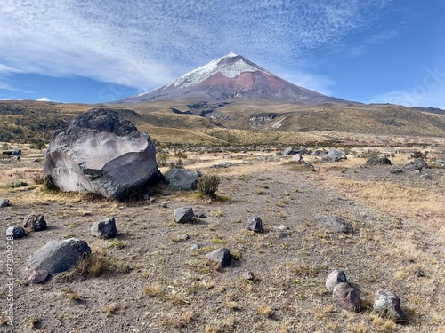 volcano Cotopaxi, South America, Ecuador  photo