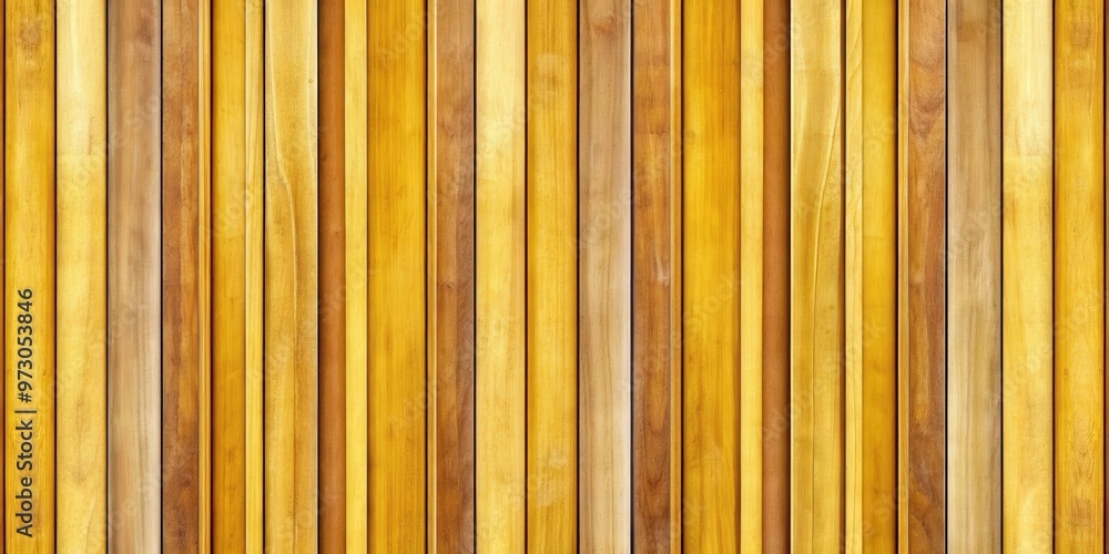 Obraz premium Vertical timber slat seamless texture background in yellow and brown hues