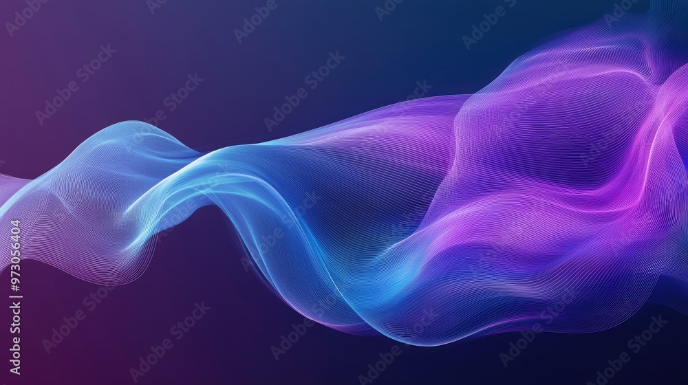 A fluid, abstract background with flowing lines in shades of purple and blue, creating a sense of motion. A fluid, abstract background with flowing lines in shades of purple and blue, creating a sense of motion.