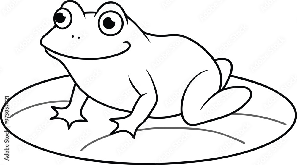 frog on white frog on white