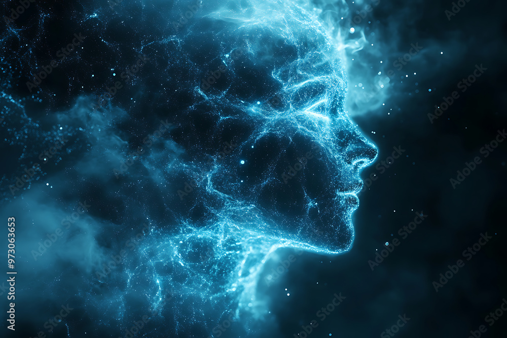 A glowing spirit emerges from an abstract digital background, symbolizing ethereal presence and otherworldly power. A glowing spirit emerges from an abstract digital background, symbolizing ethereal presence and otherworldly power.
