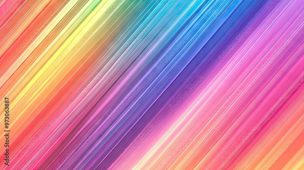 A vibrant, abstract background featuring diagonal stripes in a rainbow of colors, with a slight gradient. A vibrant, abstract background featuring diagonal stripes in a rainbow of colors, with a slight gradient.