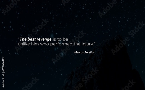 Tableau sur toile Marcus Aurelius Quote - The Power of Rising Above Injury