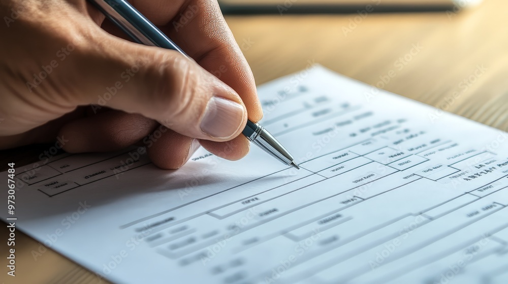 A close-up of a survey being completed, with a focus on the filled-in responses A close-up of a survey being completed, with a focus on the filled-in responses