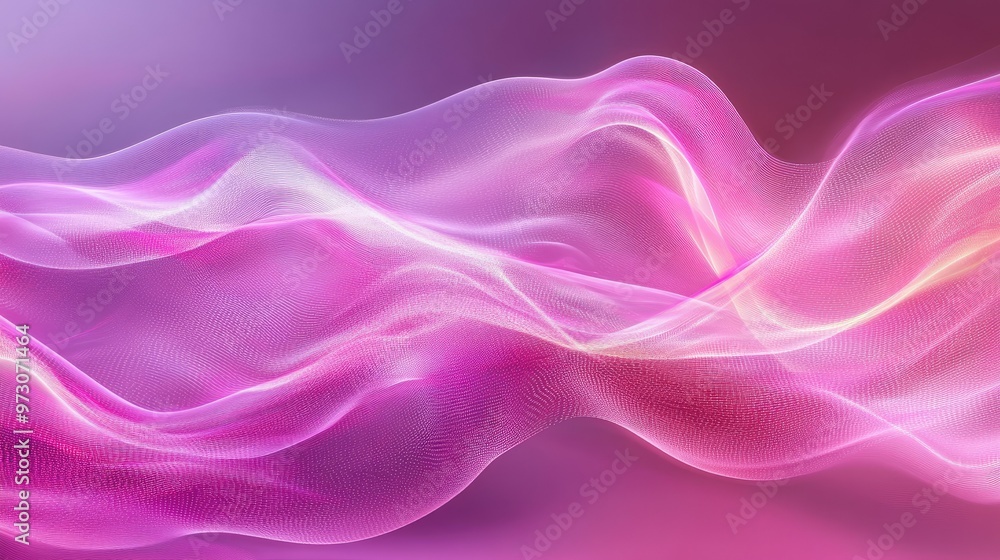 Abstract waves of light in shades of pink and purple, creating a dynamic, flowing background. Abstract waves of light in shades of pink and purple, creating a dynamic, flowing background.