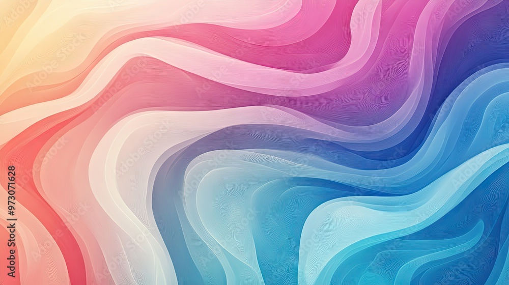 An abstract background featuring waves of color, blending seamlessly in a gradient pattern. An abstract background featuring waves of color, blending seamlessly in a gradient pattern.
