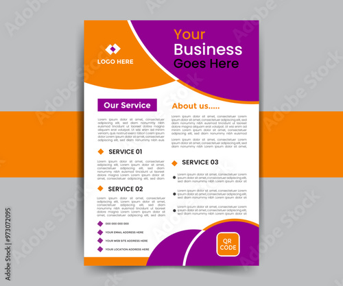 Creative corporate business flyer template design