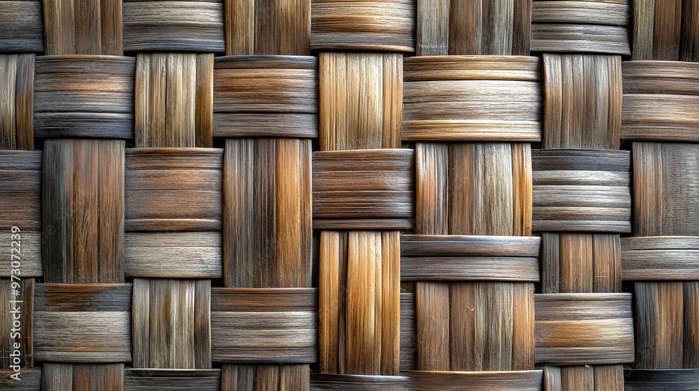 Natural woven bamboo texture Natural woven bamboo texture
