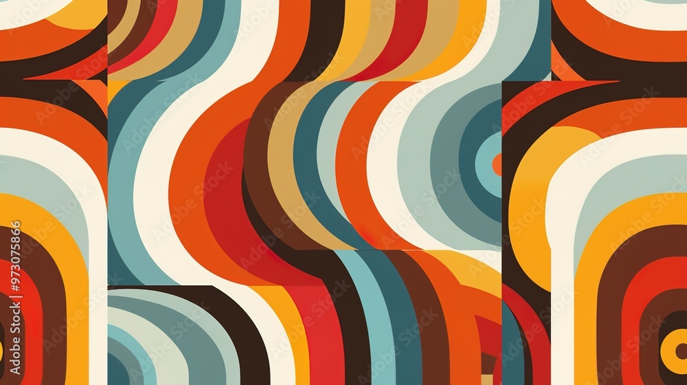 Retro pattern seamless wallpaper Retro pattern seamless wallpaper