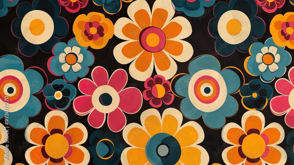 Retro theme seamless wallpaper Retro theme seamless wallpaper