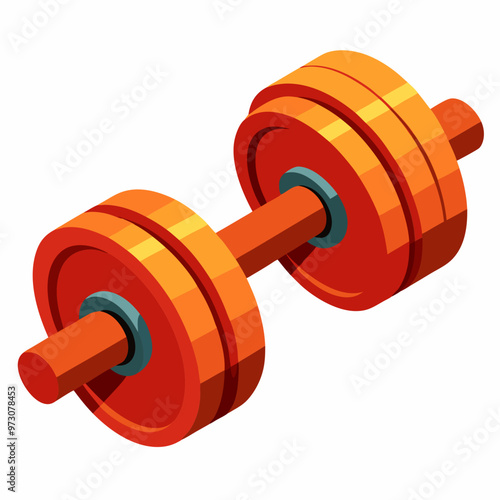 dumbbell isolated on white