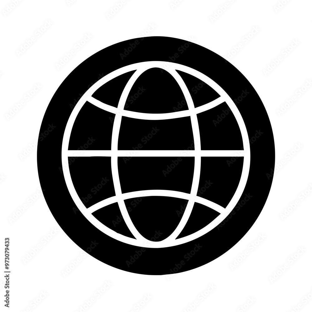 Vector icon globe design on black background for global connection and geography themes
Vector icon globe design on black background for global connection and geography themes