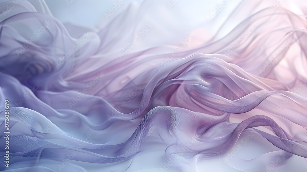 Abstract swirling mist designs in soothing pastel shades. Abstract swirling mist designs in soothing pastel shades.